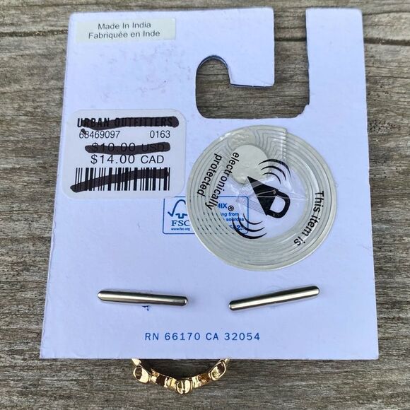 NWT New Urban Outfitters UO 777 Gold Stackable Angel Lucky Numbers Ring Size 7 - Picture 5 of 5